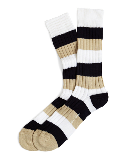 Navy-Khaki-White