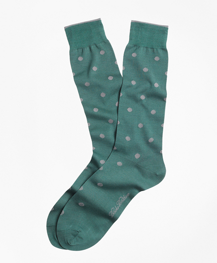Muted Polka Dot Crew Socks