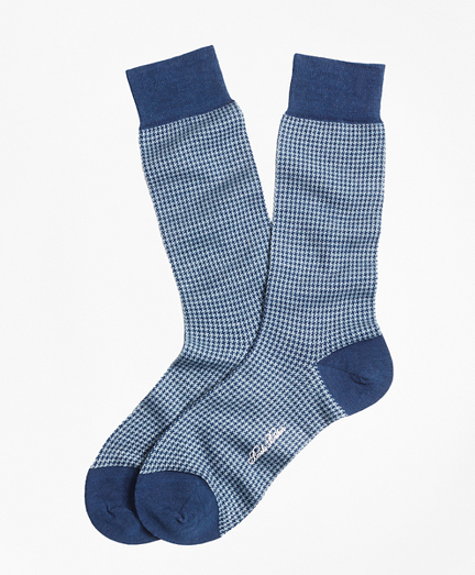 Houndstooth Crew Socks