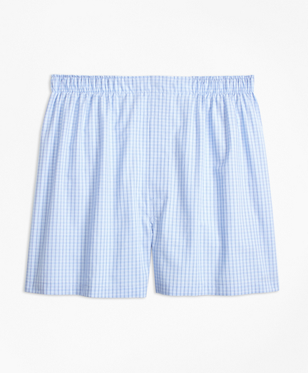 Traditional Fit Split Ground Check Boxers