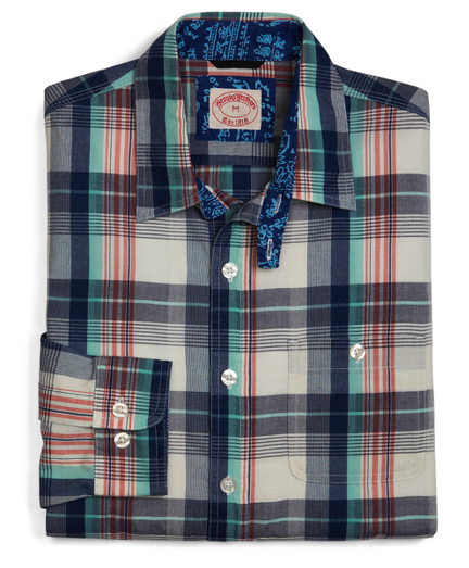 Navy-Aqua-Red