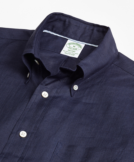 Milano Fit Irish Linen Sport Shirt Brooks Brothers