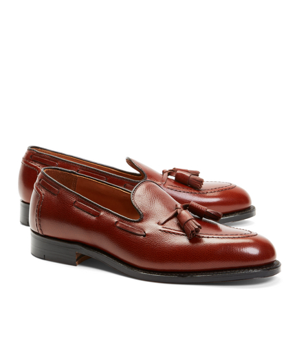 Textured Tassel Loafers