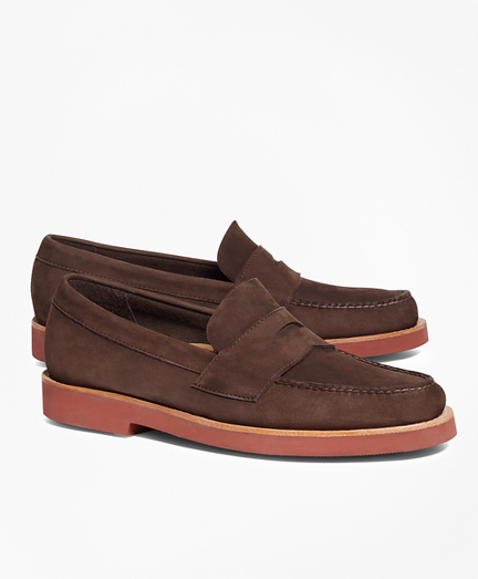 Nubuck Penny Loafers