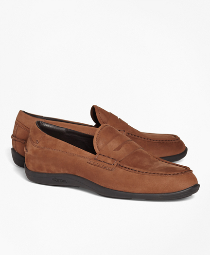 1818 Footwear Suede Penny Moccasins