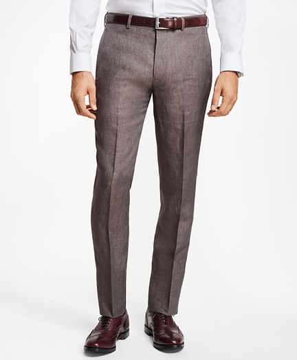 Regent Fit Linen Trousers