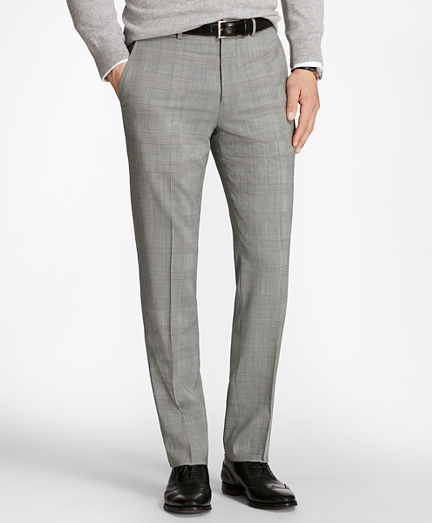Regent Fit BrooksCool Glen Plaid Trousers