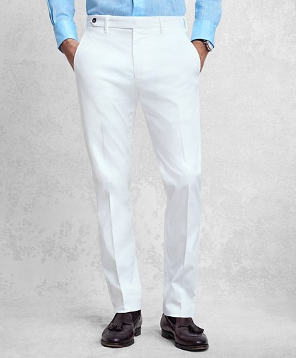 Golden Fleece White Pique Chinos