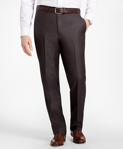 Madison Fit Plaid Trousers