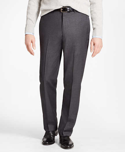 Madison Fit Grey Tonal Check Trousers