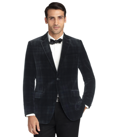 Fitzgerald Fit Velvet Blackwatch Tuxedo Jacket