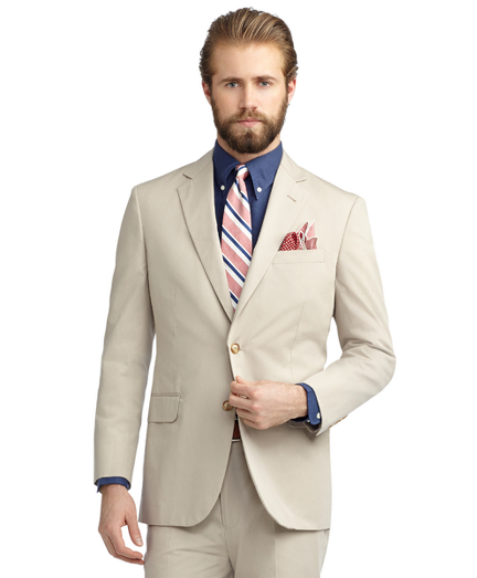 Madison Fit Poplin Suit Brooks Brothers