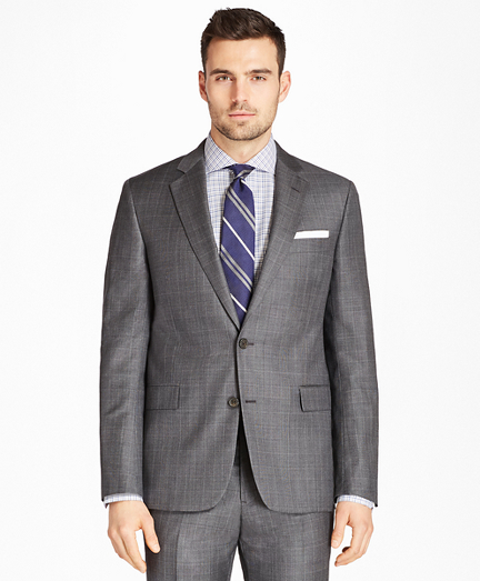 Regent Fit Plaid 1818 Suit