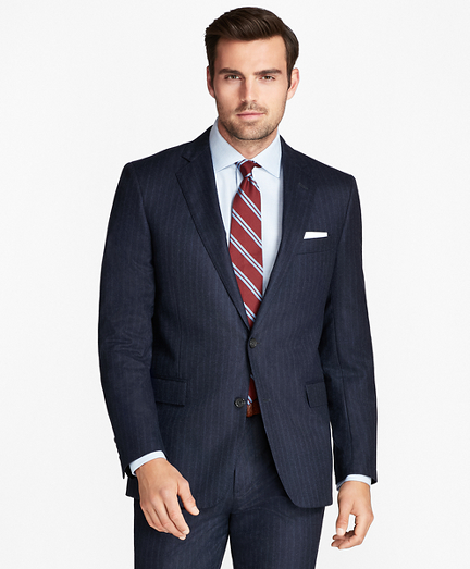 Regent Fit Flannel Stripe 1818 Suit