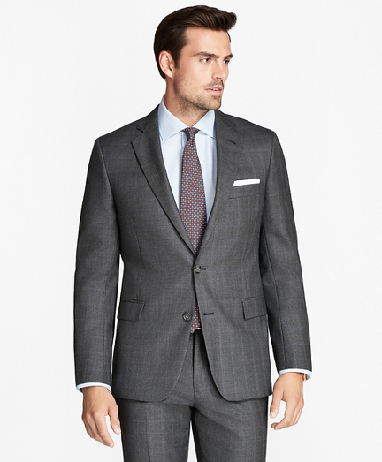Regent Fit Open Plaid 1818 Suit
