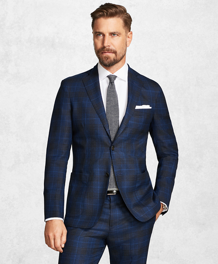 Golden Fleece BrooksCloud Blue Plaid Suit