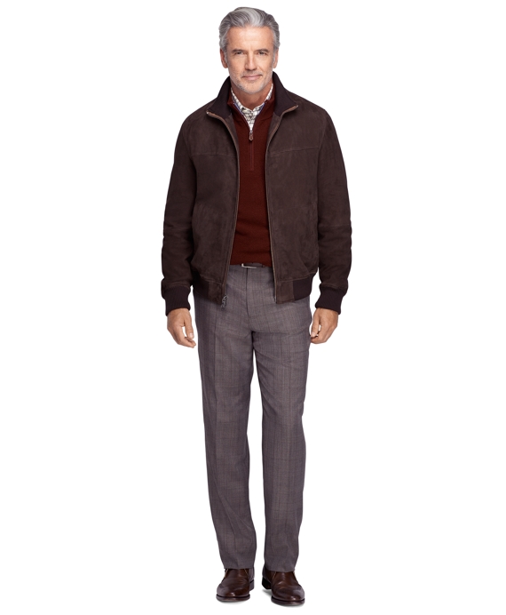 Suede Bomber Jacket - Brooks Brothers