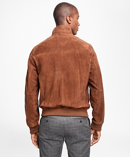 Suede Bomber Jacket Brooks Brothers