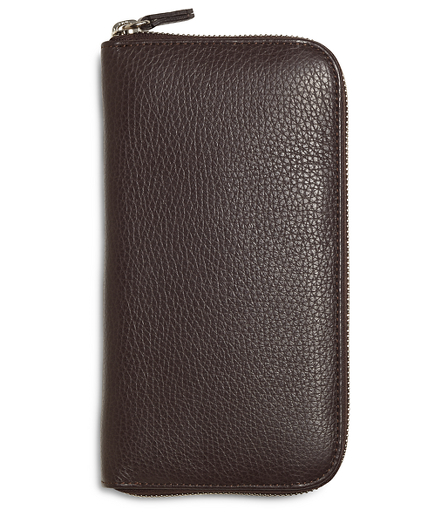 Pebble Leather Travel Wallet