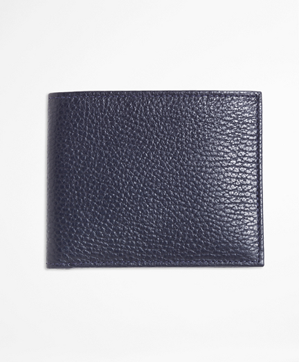 Pebble Leather Wallet Brooks Brothers