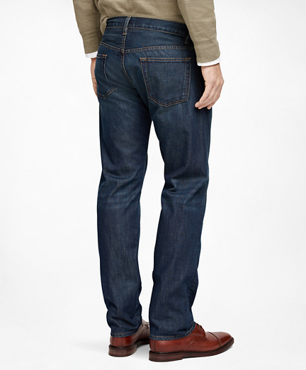 Men's Supima Cotton Denim Straight Fit Jeans Brooks Brothers