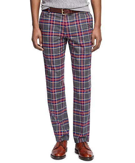 pants chinos tartan milano mens