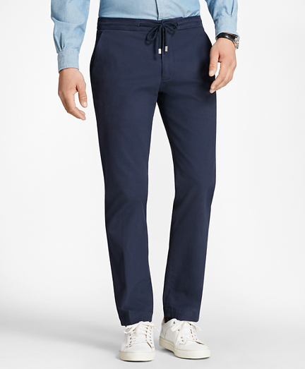 Canvas Stretch Drawstring Pants