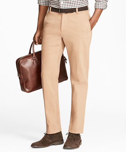 Milano Fit Brushed Twill with Stretch Chinos