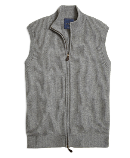 full zip sweater vest
