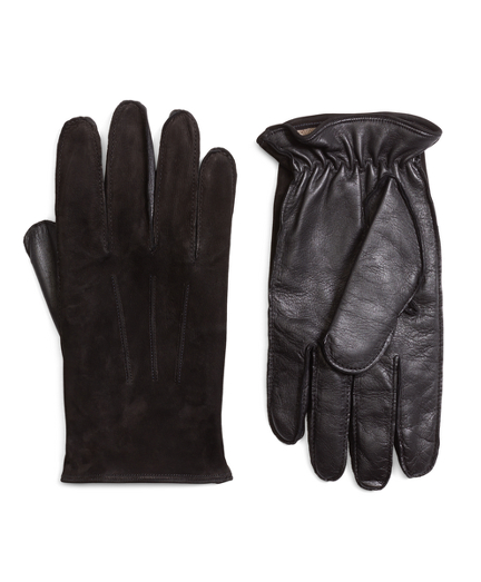 Leather and Suede Touch Screen Gloves