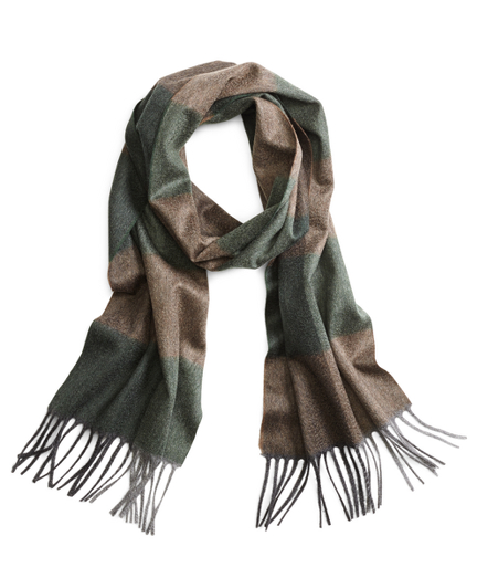 Cashmere ColorBlock Scarf Brooks Brothers