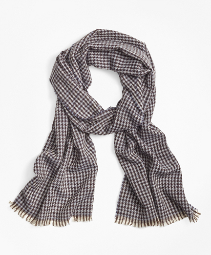 Cashmere Houndstooth Scarf