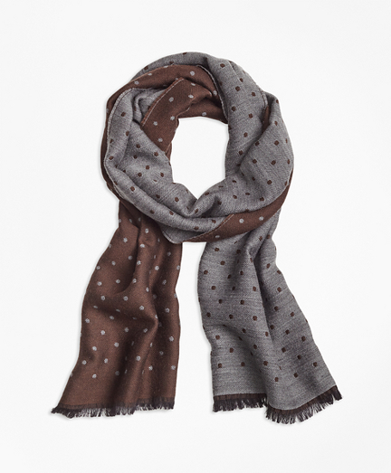 Contrast Polka Dot Scarf