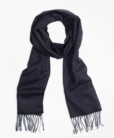 Saxxon Wool Herringbone Scarf