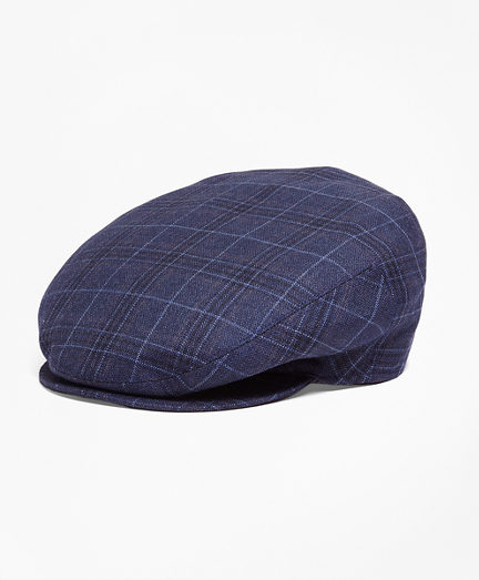 Brooks Brothers Plaid Saxxon Wool Ivy Cap