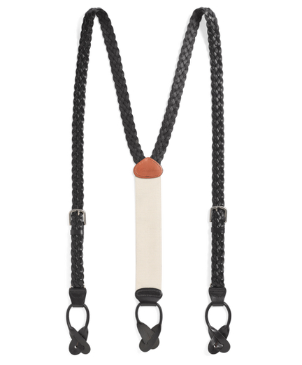 Braided Leather Convertible Braces