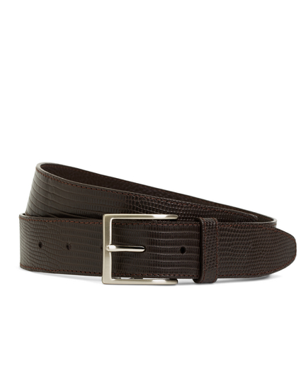 Matte Lizard Leather Belt