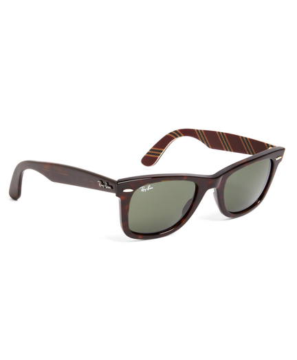 Ray-Ban Wayfarer Sunglasses with Burgundy BB#1 Rep Stripe