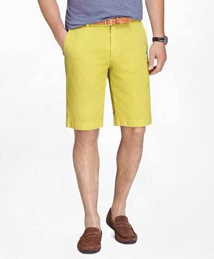 Garment-Dyed 11-inch Lightweight Cotton Bermuda Shorts