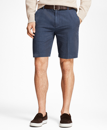 Chambray Stripe Shorts