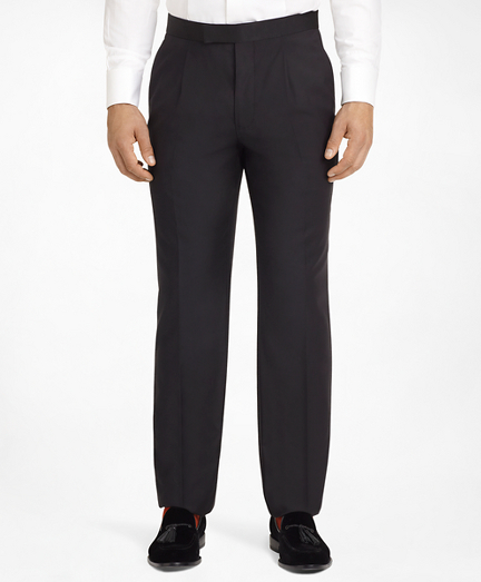 Ready-Made Regent Fit Pleat-Front Tuxedo Trousers
