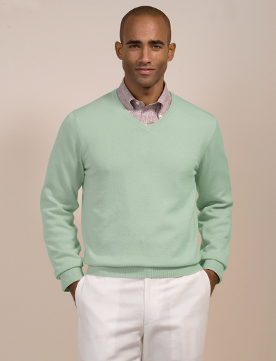 Knitted from pure Supima� cotton.  Fully fashioned for a perfect fit.  Machine wash.  Imported.