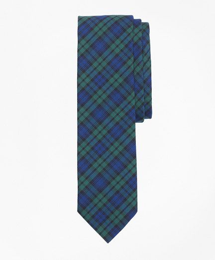 Black Watch Tartan Basketweave Tie