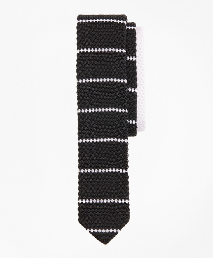 Stripe Silk Knit Tie