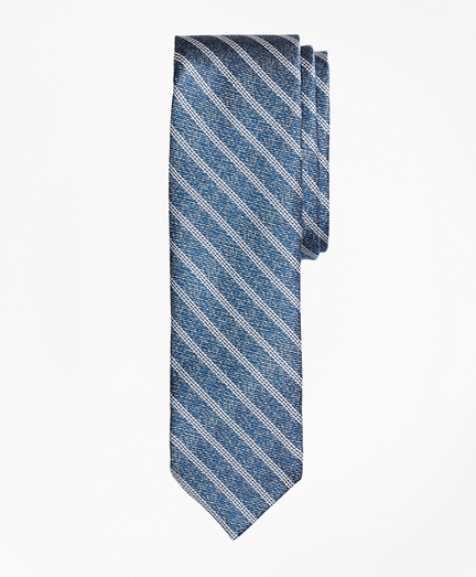 Heathered Stripe Silk Jacquard Tie