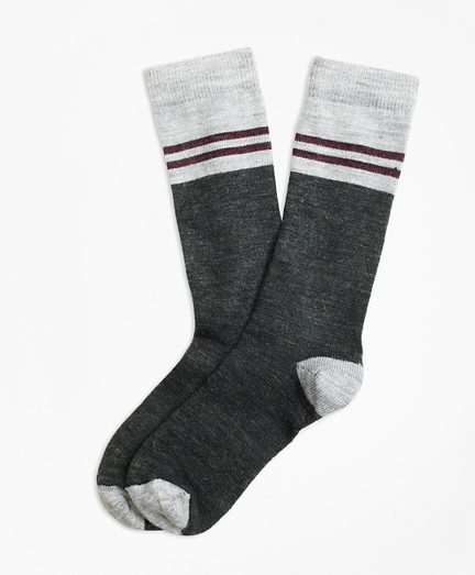 Varsity Stripe Wool Crew Socks