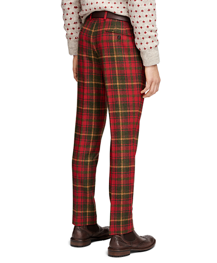 mens red and green plaid pants