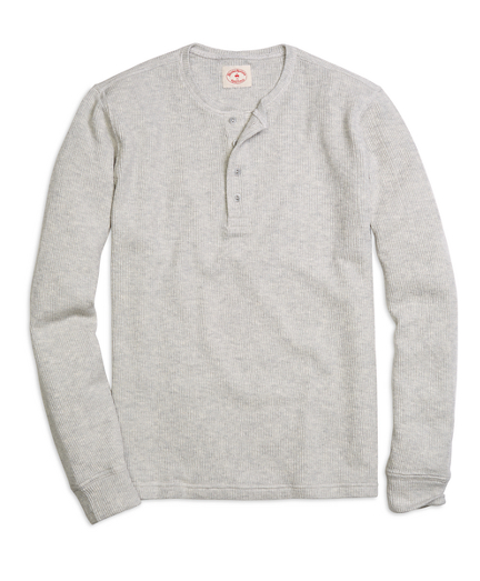 Men's LongSleeve Henley Shirt Brooks Brothers