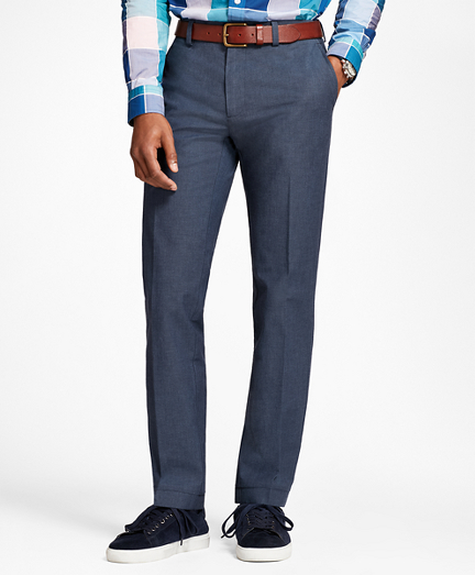 Stretch-Cotton End-On-End Pants