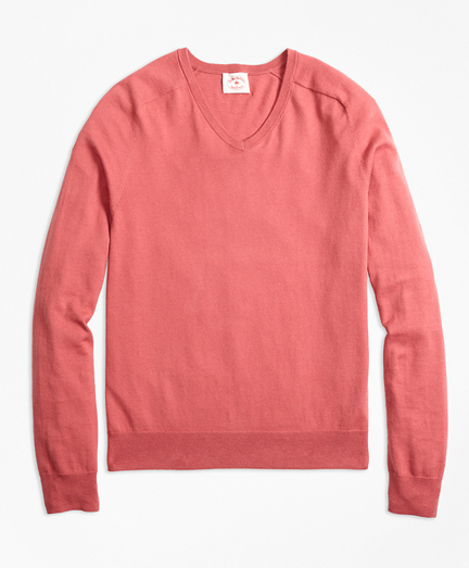 red fleece sweater